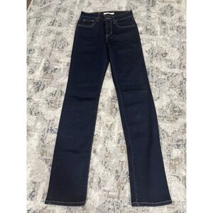 Levis 724 High Rise Straight 25x30.5 Dark Wash